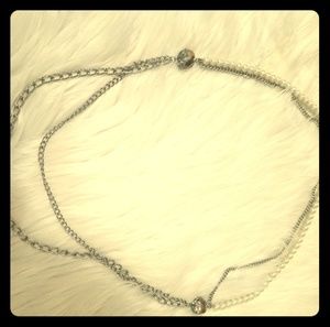 Pearl and sterling silver necklace